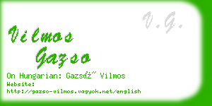 vilmos gazso business card